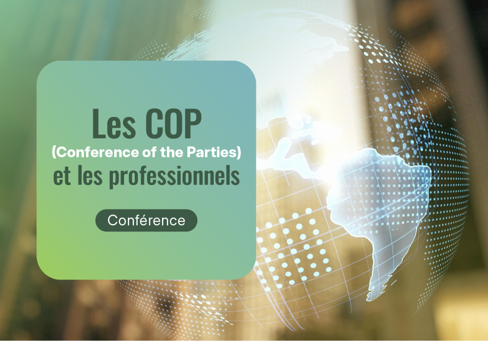 Les COP (Conference of the Parties) et les professionnels  
