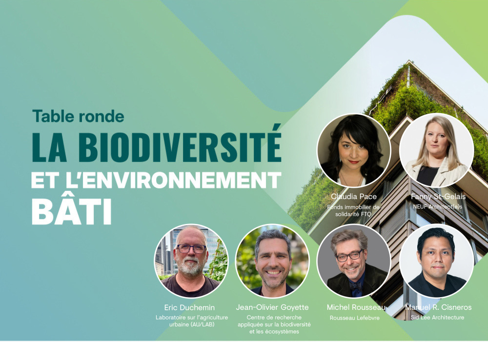 Table-ronde : Biodiversité et cadre bâti