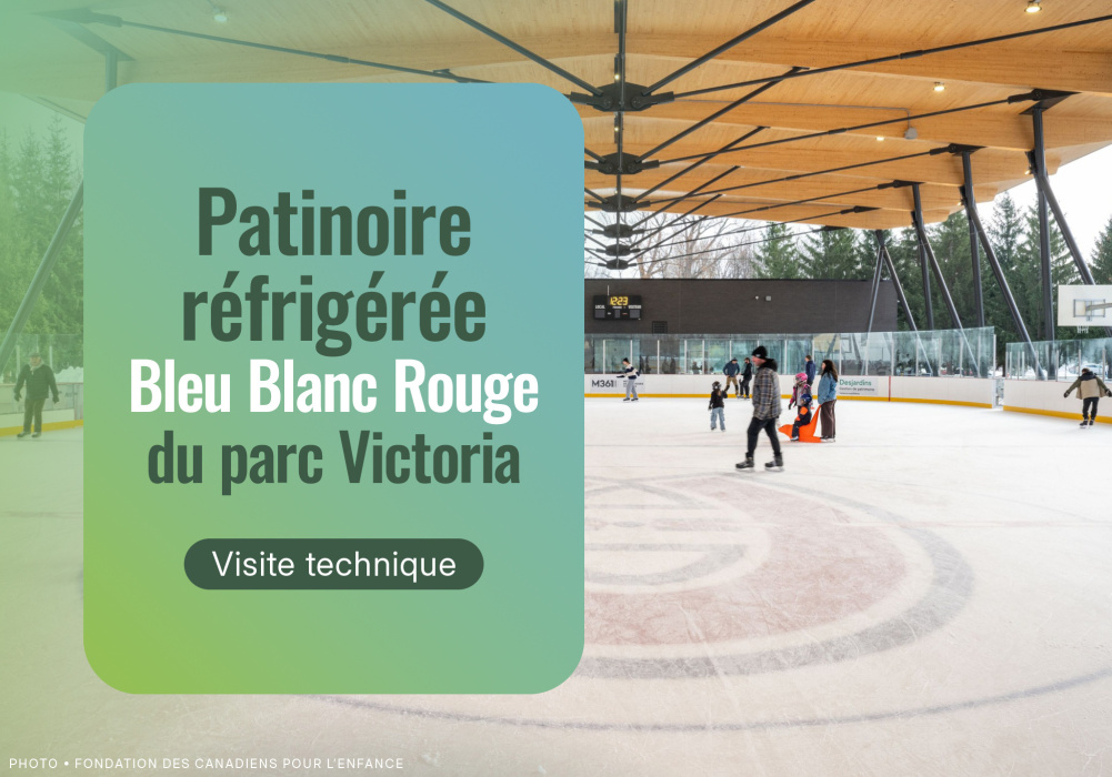 Visite et conférence - Patinoire réfrigérée Bleu Blanc Rouge du parc Victoria